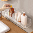 Diesisa Acrylic Wall Mounted Shower Caddy, Clear, Large Size 4D x 12.8