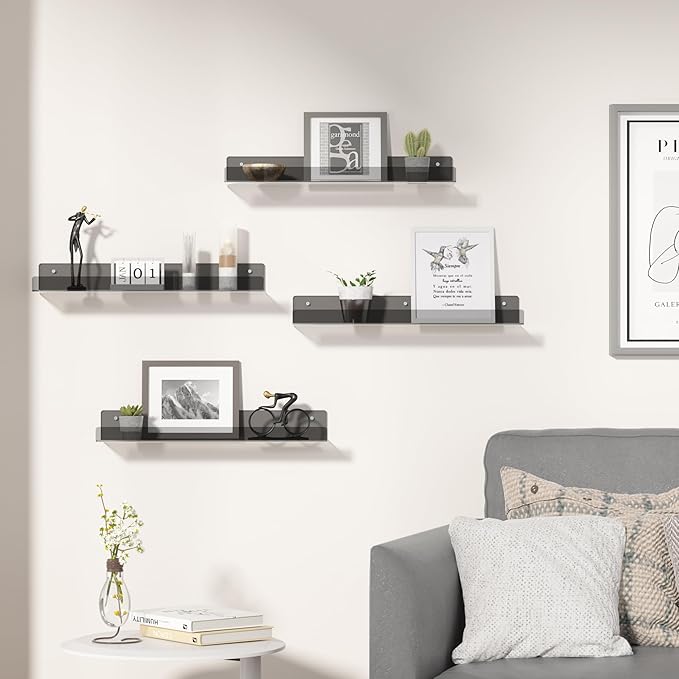 upsimples Acrylic Shelves for Wall Decor, 15