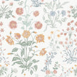 Floral Peel and Stick Wallpaper Vintage Wallpaper Colorful Wall Paper Wildflower Contact Paper for Cabinets Vinyl Renter Friendly Waterproof Self-Adhesive Bathroom Kitchen Bedroom 393