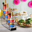 Coffee Syrup Rack for Coffee Bar Accessories, Fits with Torani and Monin Syrup, Coffee Bar Organizer Holds 4 Bottles