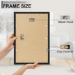 A PLUS MAX 13x19 Picture Frame, Black Engineered Wood Frame for 13 x 19 Inch Picture Poster Photo, Light Weight 13 by 19 Frame with Wood-grain for Wall - 1 Pack/Black/13 x19