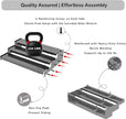 3-Tier Expandable Metal Spice Rack Organizer for Cabinet & Pantry, Adjustable 12.8-24