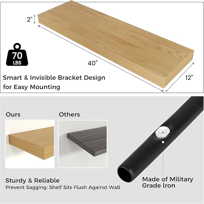 Floating Shelves for Wall, 40