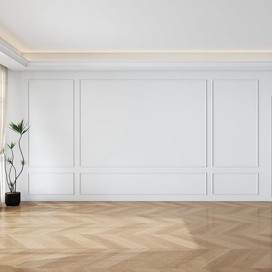 Pangda Peel and Stick Wall Molding Kit, 3D Premade Accent Molding Wainscoting Panel for Interior Wall Moulding Decor, Ready to Assemble Wainscoting Accent Panel(3 Set,35 x 68in + 99 x 68in)