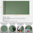 VEELIKE Vintage Sage Green Wallpaper Peel and Stick Thick Green Contact Paper for Cabinets Walls Countertops Waterproof 15.7''x354'' Green Removable Wallpaper for Bedroom Bathroom Kitchen Furniture