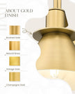 Wall Sconces Set of 2, HWH 1-Light Gold Bathroom Light Fixtures, Modern Barn Wall Lamp with Metal Shade, Indoor Wall Sconce Lighting for Bedroom Kitchen, Gold Finish, 5HZG56B-2 BG
