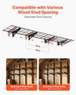 VEVOR 2-Pack Heavy Duty Garage Wall Shelving, 1 x 6 ft Steel Wall Mounted Shelving Unit, 12 x 72 Inch Per Shelf Floating Storage Metal Rack for Garage with 600 lbs Total Weight Capacity