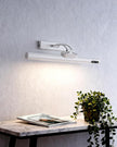 Magnetic Cordless Picture Light with Remote/Touch Control & Timer, 3CCT Dimmable, Angle Adjustable 5000mAh Battery 16in Metal Wall Sconce Decor for Artwork,Painting,Portrait,Gallery,Photo, White 2Pack