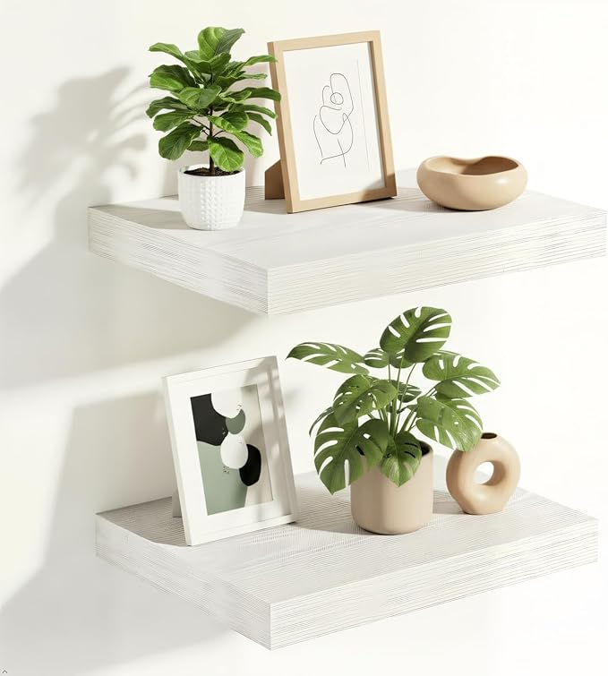 Vivelove 10 in Deep Floating Shelves for Wall, 10.2