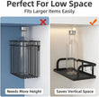 PUSDON Metal Wall Hanging Basket 2 Packs DIY Suitable for Multiple Scenes - Large Black Hollowout