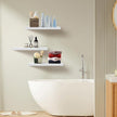 White Floating Shelves for Wall Set of 3, 16