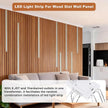 Under Cabinet Led Light Strip kit,2 Roll x 16.4ft Cuttable 6500K COB,Diffused Power with 8 JST & 2 Hardwired Outlets,Touch Sensor for Gun Safe Case,Book Shelf,Floating Shelf,Slat Wall Panel