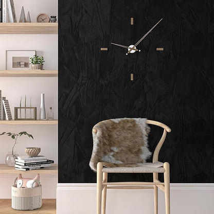 30" x 160" Large Size Self Adhesive Felt Fabric Wallpaper Black Velvet Wallpaper Peel and Stick Flocking Contact Paper Black Wrinkled Textured Soft Velvet Dresser Drawer Liner Jewelry Crafts