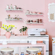 Rainbow Glitter Acrylic Floating Shelves, 15.7