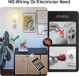 Battery Operated Wall Sconce Set of Two,Wireless Rechargeable Wall Light With Remote Control, Dimmable, 1800K/3000K/4000K/6000K/RGB, Timer, for Living Room, Bedroom, Fireplace, TV, 13.5 Inch, Chrome