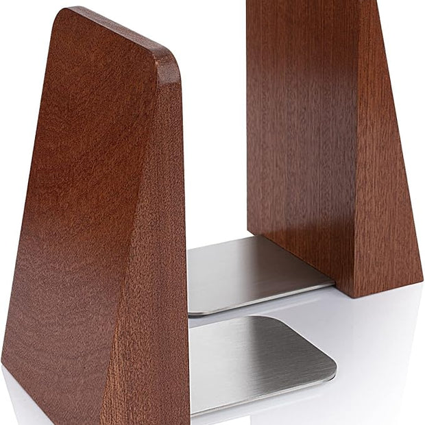 Wood Handmade Heavy Duty Bookends for Shelves Decorative Book Ends to Hold Books for Office