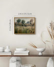 SHENIFY Landscape Framed Canvas Wall Art Vintage Classical Wilderness Prints Modern Kitchen Bathroom Office Decor - 11x14in Natural Framed