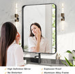 Bathroom Mirror for Over Sink - 26x32 Inch Black Matte Wall Mirrors for Bathroom, Rectangle Metal Framed Vanity Mirror for Bathroom, Bedroom, Home Office, Farmhouse