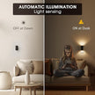 Briignite Night Lights Plug into Wall, Modern LED Night Light Plug in, Dusk to Dawn Sensor, Soft White 3000K, 0-100LM Adjustable Brightness, Dimmable NightLight for Hallway, Bedroom, Stairway, 2 Pack