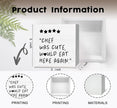 Black White Kitchen Decor Sign, Chef Was Cute Would Eat Here Again Signs Black, Cute Preppy Kitchen Wood Sign Home Decor For Girly Dining Room Restaurant