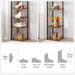 HOOBRO Vertical Shoe Rack, 10-Tier Narrow Shoe Shelf, Shoe Storage Organizer for Small Space, 11