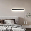 Modern Plug in Wall Sconces, 23.6 inch Frosted Black LED Long Wall Lights, 12W Warm White 3000K Acrylic Indoor Wall lamp,with 59