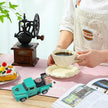 Coffee Bar Decor Vintage Mini Metal Truck Decor with Book Accessories for Coffee Station, Farmhouse Tiered Tray Tabletop Decorations for Home Kitchen, Office, Cafe