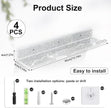 Rainbow Glitter Acrylic Floating Shelves, 15.7