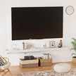 Heimlove 32 Inch Floating Shelves for Wall,White 9.3