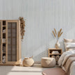 Beige Grey Grasscloth Wallpaper Peel and Stick 15.74