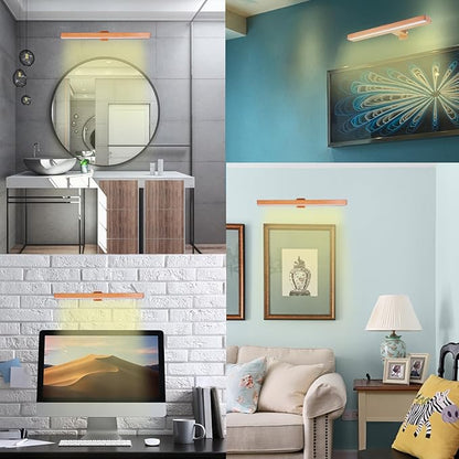 LED Picture Lights with Remote, Rechargeable Battery, Dimmable/Timer Off Dartboard Light, 16 Inch Full Metal Art Display Light with 50LEDs for Picture Artwork Gallery