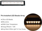 FUDESY LED Wall Sconce, Black Plastic Modern Wall Light Fixtures, Indoor Outdoor Up and Down Wall Lighting for Living Room Bedroom Hallway Corridors, 3000K, Warm White, 2-Pack