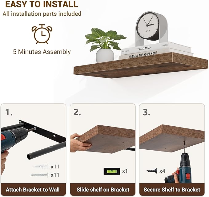 48 Inch Floating Shelves, 48