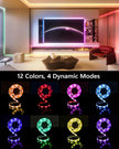WILLED RGB LED Strip Lights, Under Bed Light Motion Activated Sensor, RF Remote Control with Timer, Color Changing Strip Lighting for Bed, Stairs, Shelf, Desk, Cabinet and Party Decoration