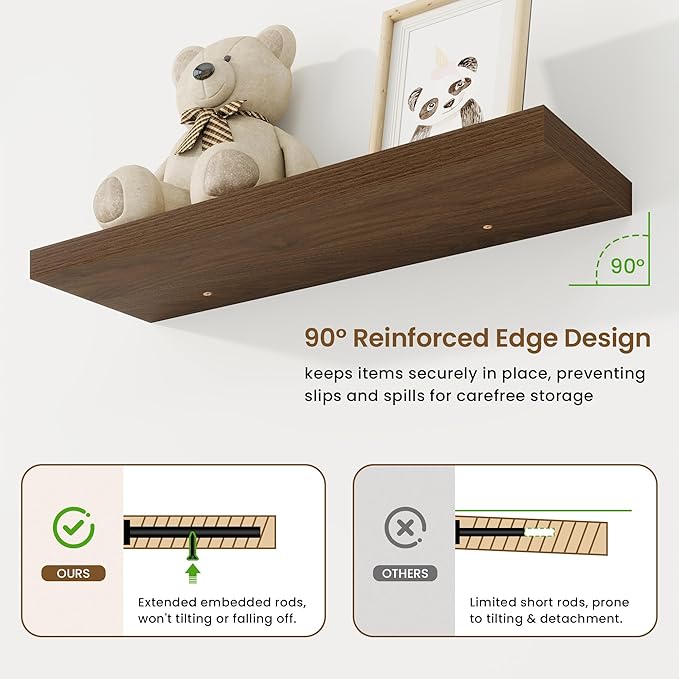 30in Floating Shelves for Wall, 30