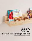 G&W Gruwald Nursery Book Shelves, Set of 3, Nursery Decor for Baby and Toddler, Scalloped Shelves, Book Shelf for Kids Rooms, Wall Book Shelf for Bedroom Kids, Floating Shelf for Wall