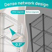 SINGAYE 6 Shelves Storage Shelf Wire Closet Bathroom Organizers Metal Pantry Kitchen Small Garage Shelving Unit Laundry Room Organization Home Corner Rack Estantes para Cocina White 10