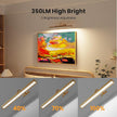 4 Pack Brass Picture Lights for Wall Art, 5000mAh Cordless Gallery Lighting Battery Operated Rechargeable, 3 Color Temps with Remote Control Wall Light for Picture Frame Artworking Portrait