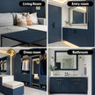 Peel and Stick Navy Blue Wood Contact Paper 17.3