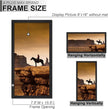 A PLUS MAX 8x16 Picture Frame Set of 4, Black Engineered Wood Frame for 8 x 16 Inch Picture Poster Photo, Light Weight 8 by 16 Frame with Wood-grain for Wall - 4 Pack/Black/8