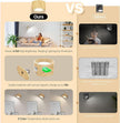 Koopala 2PACK LED Wall Lamps with Rechargeable Battery Operated, Wall Mounted Lights with 3 Brightness 3 Color Temp Removable Charging 360°Rotate Magnetic, Cordless Wall Sconces for Reading Bedside