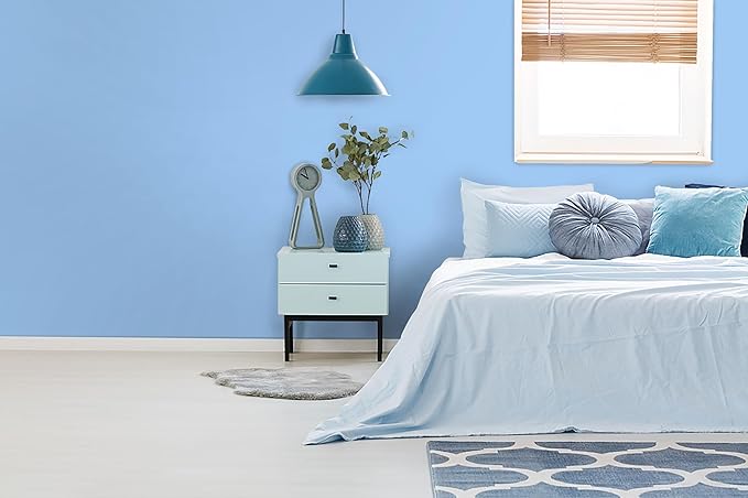 15.7" x 394" Light Blue Peel and Stick Wallpaper Blue Contact Paper Waterproof Self Adhesive Wallpaper Removable Easy to Clean Vinyl Decorative for Desk Wallcovering Furniture Cabinet