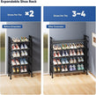 Abiglifty 5-Tier Expandable Shoe Rack,17