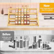 Spice Rack - Bamboo Wood Spice Rack Organization for Cabinet/Countertop