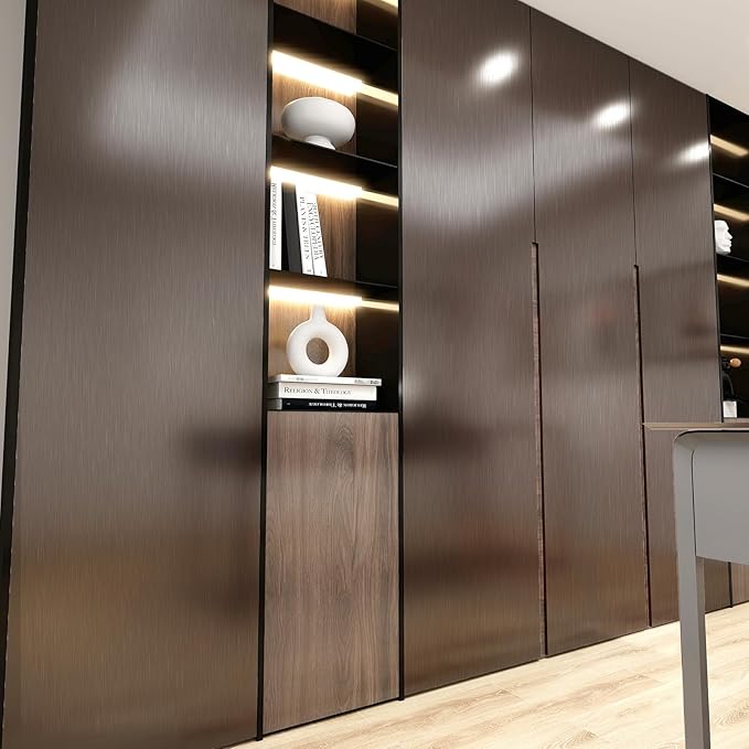 Stainless Steel Peel and Stick Wallpaper 15.7