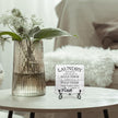 Laundry Room Sign With Iron Support, Home Bathroom Desk Laundry Room Decor Wood Sign Shelf Decor Farmhouse Housewarming Gifts Laundry You Gotta Know When to Hold Them Table Centerpiece - (a013)