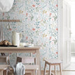 Floral Peel and Stick Wallpaper Boho Floral Contact Paper 16.9