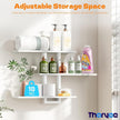 Floating Shelves for Wall Decor, 3 Tier Wall Mounted Storage Shelves, Bathroom Shelves, Decorative Hanging Storage Shelf for Living Room, Bedroom, Kitchen (White, 3 Tier)