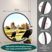 Growsun 20'' Black Round Mirror, Circle Wall Mirror for Bathroom Vanity, Entryway Living Room with Metal Frame for Home Decor