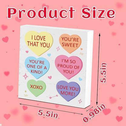 Valentines Desk Decor, Valentine's Day Home Office Table Sign for Wife Daughter from Dad Husband, Valentine Gifts Decorations for Porch Tiered Tray Shelf Party, You are Sweet